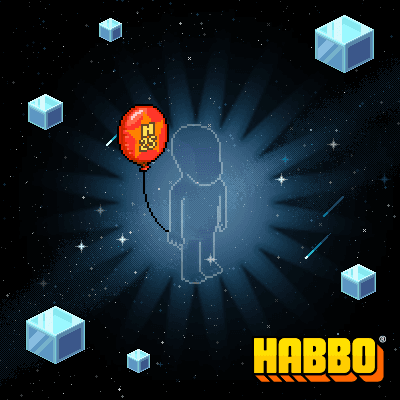 Red Habbo 25 Balloon