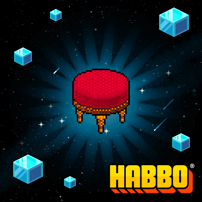 Ruby Vintaque Stool